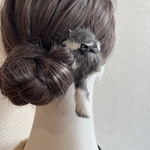 しっぽがゆらゆら揺れるねこちゃんヘアコーム(M29)