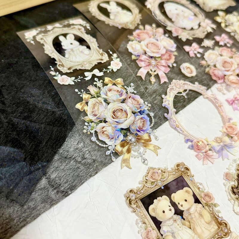 QYマステ5月新作 薔薇の額縁 6cm×5M 貝殻光 - QY designstudio | minne 