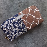 刺繍🖤軽い長財布🖤タンバリン柄♡通帳ケース♩お財布♬グリーン
