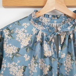 新入荷◆リバティ＊フリルネックブラウス｜長袖（7・9・11・13・15・17号)