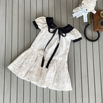 ドール服＊クレリックうさぎ柄ローウエストワンピース