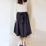 リボンフレアパンツ＊ストライプ