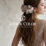 プリザーブドフラワーのナチュラルヘッドドレス/ヘアアクセサリー(アンティークピンク)＊ウェディングや成人式に