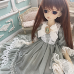1/4サイズクラシカルドレスくすみグリーン
