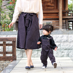 家族でお揃い＊ストライプのサロペットパンツ