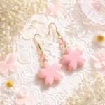 桜の花スイーツピアス☆桜花ピンク