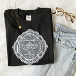 【5月下旬発送】レースTシャツ（スモーキ）《Tea-shirt》｜紅茶