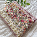 インド刺繍　ポーチ   インド刺繍リボン　プレゼント　ギフト　誕生日