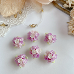 紫陽花　2個セット 花　デコパーツ    flower parts 60