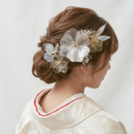- 玻璃 - GlassFlower PEARLMix アメリカンフラワーヘッドドレス 髪飾り