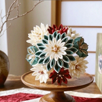 つまみ細工髪飾り❇︎Bouquet blanc❇︎白いブーケ