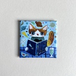 マグネット「宇宙のふしぎを知った猫」