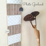 PhotoGarland＊フォトガーランド＊フォトアルバム＊縦ver.＊英字ドット×木目②