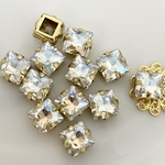 《限定増量14入り》8mm・クリスタルヴェール ガラスストーン