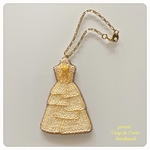 Yellow Frills Dress〜Coup de Coeur〜ビーズ刺繍バッグチャーム