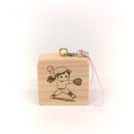 ginji0216 様専用　ヒノキで作ったキーホルダー　「ソフトボールのピッチャー」」