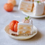 桃のショートケーキ