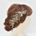 -菖蒲- Iris   煌めくお花の髪飾り　アメリカンフラワーヘッドドレス ウエディングアクセサリー　成人式　卒業式　結婚式　七五三　セレモニー　お呼ばれ