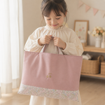リバティ❁﻿マチ付きレッスンバッグ❁︎ニュアンスピンク
