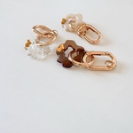 【Wavy Flower Charm】　バッグチャーム　スマホチャーム　お花　韓国