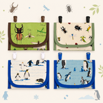 【オーダーOK】移動ポケット★昆虫クワガタかぶと虫ペンギン海の生き物水族館★マスクケース入園入学ハンカチティッシュマルチポケットお出かけポーチ習い事クリップ安全ピン★小学校幼稚園保育園幼児