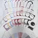  【第2弾】cotton melody / コラージュ素材コンプリートセット / 6種類各8色 / コンプGIFT 各種1カラー＋1種類10枚 /合計550枚 【シンプル素材】