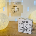     FOR YOUはんこ｜クマのラバースタンプ 3×3cm