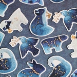 【5/16(土)21時販売】夜空の刺繍 フレークシール