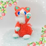 ケットシー🐈🍓  あみぐるみ