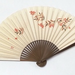 【大特価】手描き一点もの京扇子（レディース 南天）
