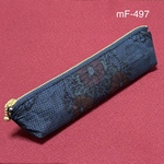mF-497  正絹　大島紬　着物リメイク　和柄　ペンケース