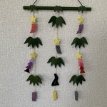 ちりめん細工・七夕の吊るし飾り
