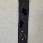 ちりめん細工・七夕　織姫、彦星のタペストリー(2)