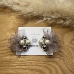 【KINGYO】cottonpearl×tulle earring𓂂𓏸