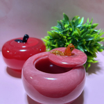 【色オーダーできます】りんご型レジン小物入れ