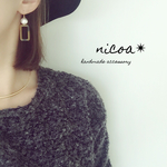 コットンパール×べっ甲ピアス✳︎イヤリング