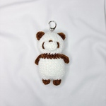 もこもこパンダちゃんのあみぐるみ🐼🤎（キーホルダー）