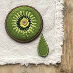 採れたてフルーツの刺繍ステッカーワッペン