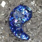 勾玉レジン（ブルー（アワビシェル））青龍