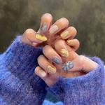 サイズオーダー　秋ネイル　ニュアンスネイル