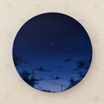 【moon sky No.83】　アクリル画〔原画〕