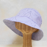 ラベンダー／線描プリントでクロッシェ（57cm）