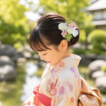 【お色変更可能】　✿ミニ胡蝶蘭と桜（ソメイヨシノ）の髪飾り✿  結婚式　ブライダル　ウエディング　卒業式　卒園式　入学式　成人式　和装　ヘアアクセ　ヘッドアクセサリー　春　ひな祭り　初節句　七五三