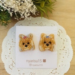 🐾わんこピアス🐶ヨークシャーテリア🐾