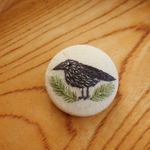 【sao_chat_noir様専用】ホシガラス　刺繍ブローチ