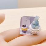 ミニチュア　雨の日マカロンタワー　 ハンドメイド