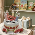 🍓苺ケーキ(フェルトケーキ・小物入れ)Ｄ-28