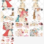 unichoco様　最新作　おとぎ話の世界　絵本の魔法の世界　水彩絵本人物ステッカー　10枚セット