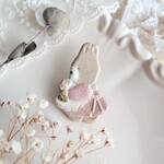 特別価格 𖧷 お花摘み野うさぎさん ( 桃色 )