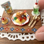 【受注製作】ミニチュア　レトロ＊お子様ランチプレート